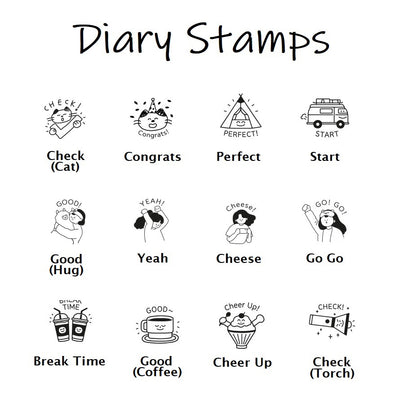 Iconic Pre-Inked Diary Stamp - Yeah