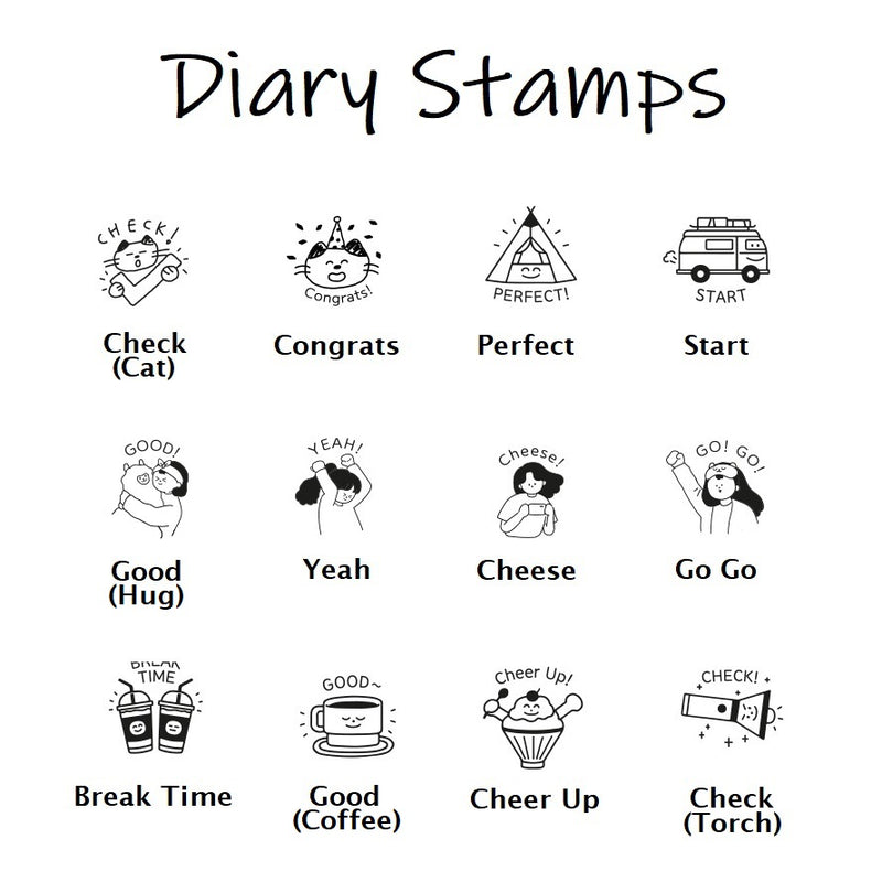 Iconic Pre-Inked Diary Stamp - Break Time