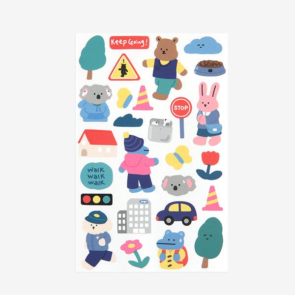 Dailylike My Buddy Sticker - 33 Go for a Walk