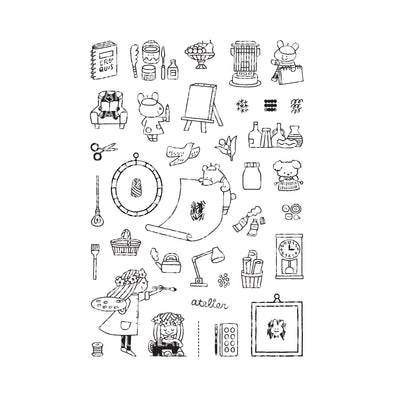 Sakuralala x Igloo*Dining* 365™ Clear Stamps - Atelier