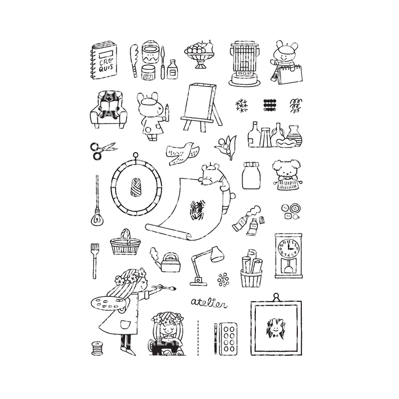 Sakuralala x Igloo*Dining* 365™ Clear Stamps - Atelier