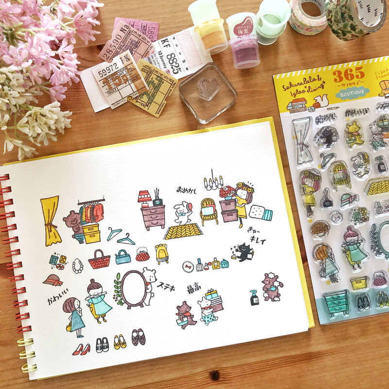 Sakuralala x Igloo*Dining* 365™ Clear Stamps - Boutique