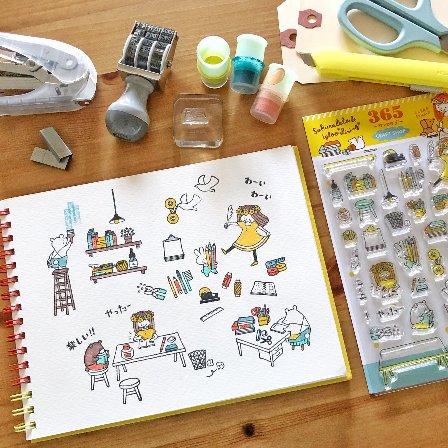 Sakuralala x Igloo*Dining* 365™ Clear Stamps - Craft Shop
