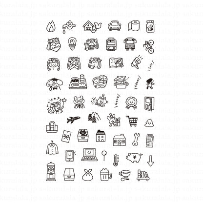 Sakuralala x Igloo*Dining* 365™ Clear Stamps - Daily 2