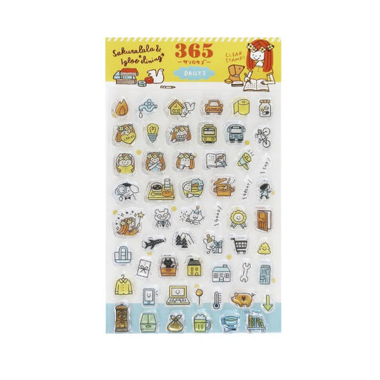 Sakuralala x Igloo*Dining* 365™ Clear Stamps - Daily 2