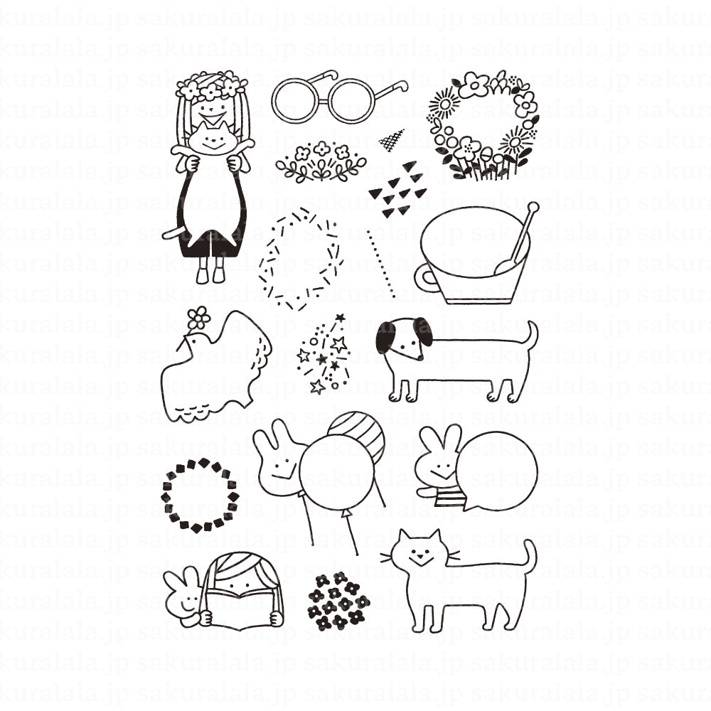 Sakuralala x Igloo*Dining* 365™ Clear Stamps - Frame 2