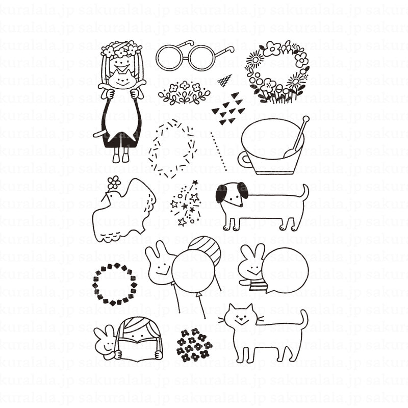 Sakuralala x Igloo*Dining* 365™ Clear Stamps - Frame 2