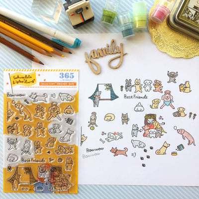 Sakuralala x Igloo*Dining* 365™ Clear Stamps - Friends-Dog