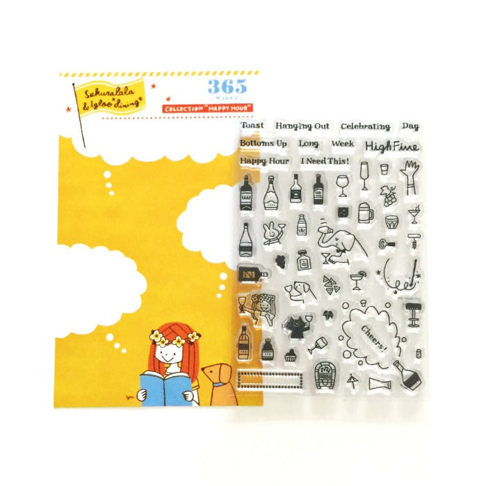 Sakuralala x Igloo*Dining* 365™ Clear Stamps - Happy Hour