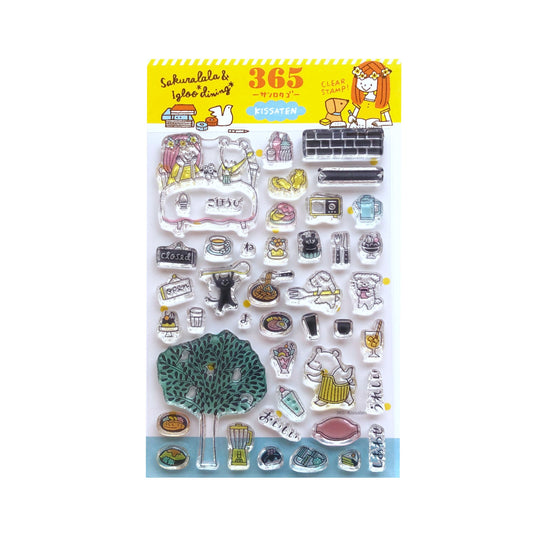 Sakuralala x Igloo*Dining* 365™ Clear Stamps - Kissaten