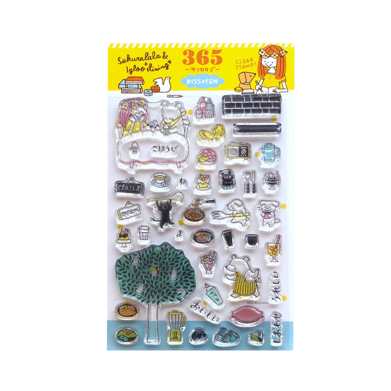 Sakuralala x Igloo*Dining* 365™ Clear Stamps - Kissaten