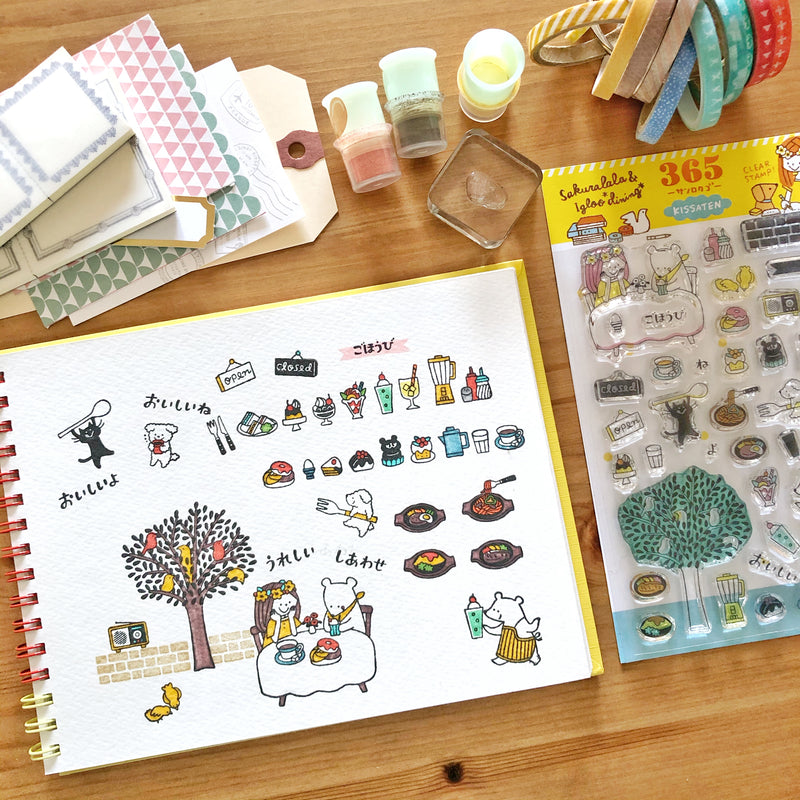 Sakuralala x Igloo*Dining* 365™ Clear Stamps - Kissaten
