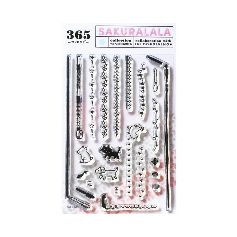 Sakuralala x Igloo*Dining* 365™ Clear Stamps - Line
