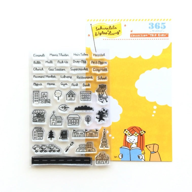 Sakuralala x Igloo*Dining* 365™ Clear Stamps - My Town