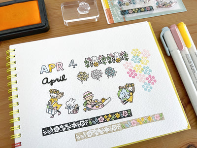 Sakuralala x Igloo*Dining* 365™ Clear Stamps - April