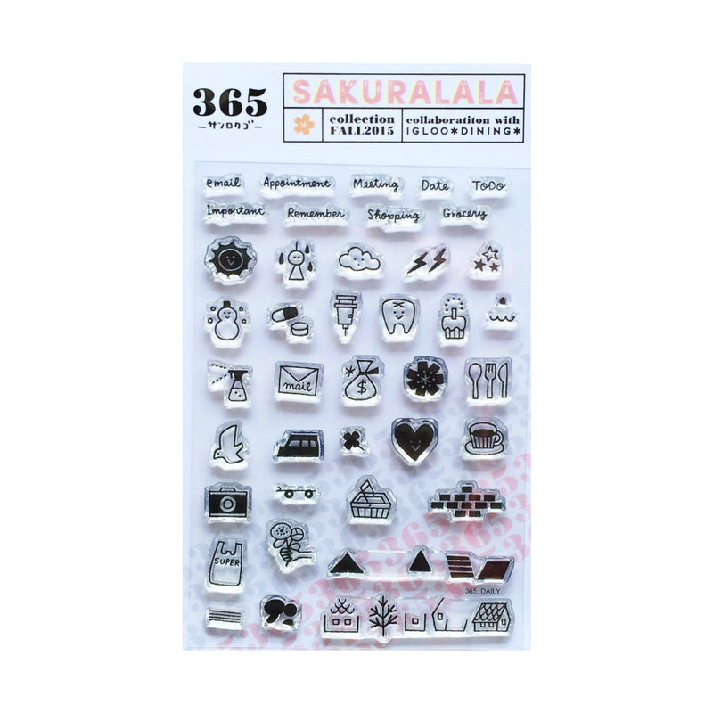 Sakuralala x Igloo*Dining* 365™ Clear Stamps - Daily