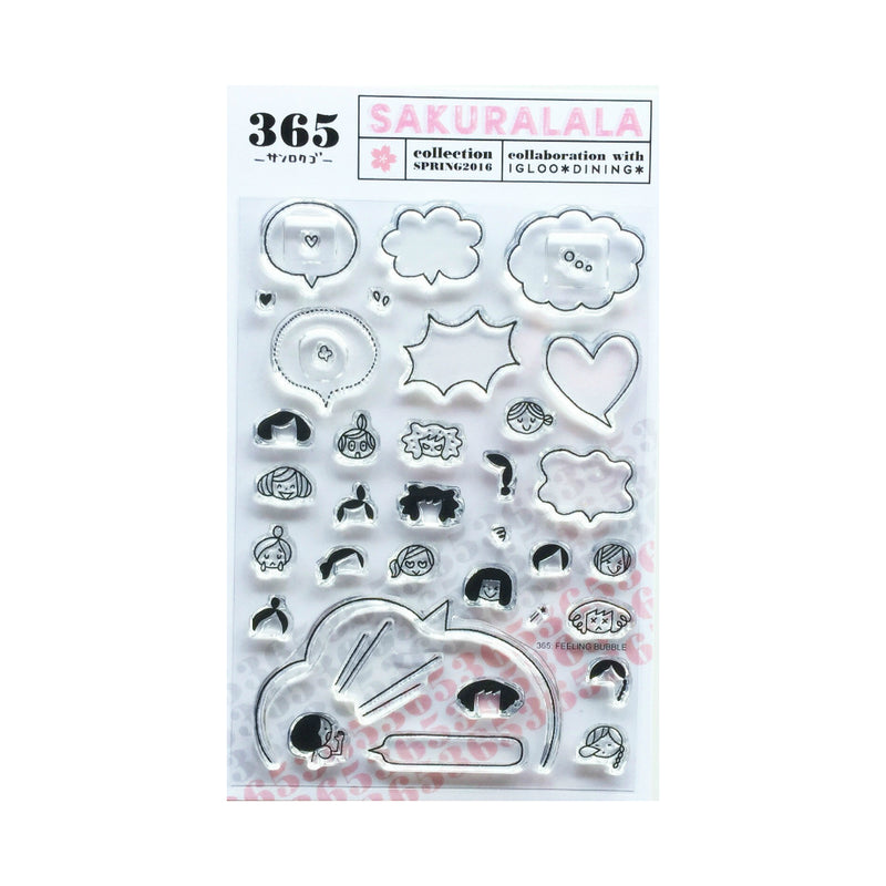 Sakuralala x Igloo*Dining* 365™ Clear Stamps - Feeling Bubble