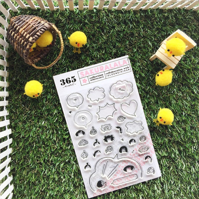 Sakuralala x Igloo*Dining* 365™ Clear Stamps - Feeling Bubble