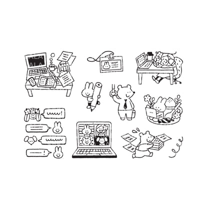 Sakuralala x Igloo*Dining* 365™ Clear Stamps - Good Job
