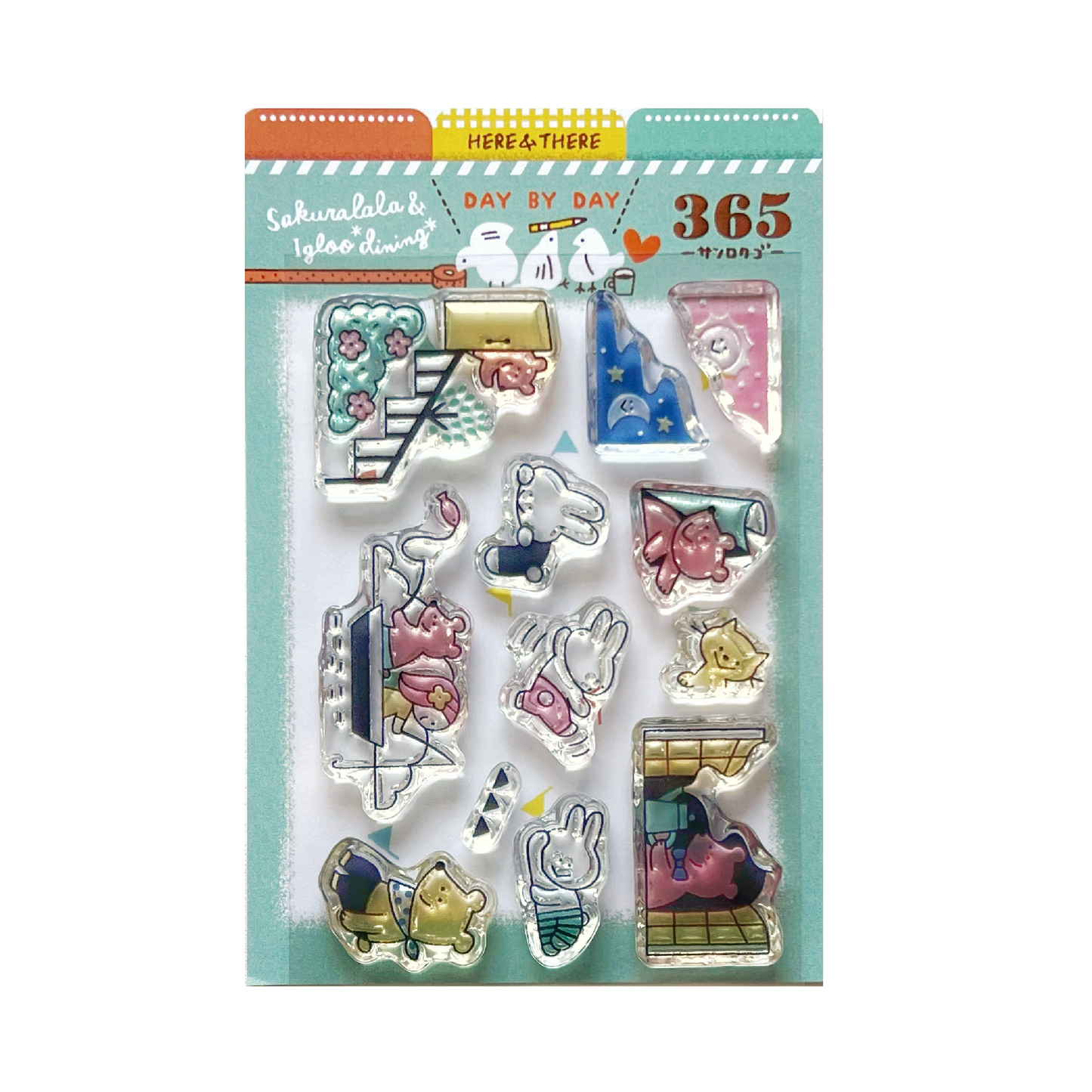 Sakuralala x Igloo*Dining* 365™ Clear Stamps - Here & There