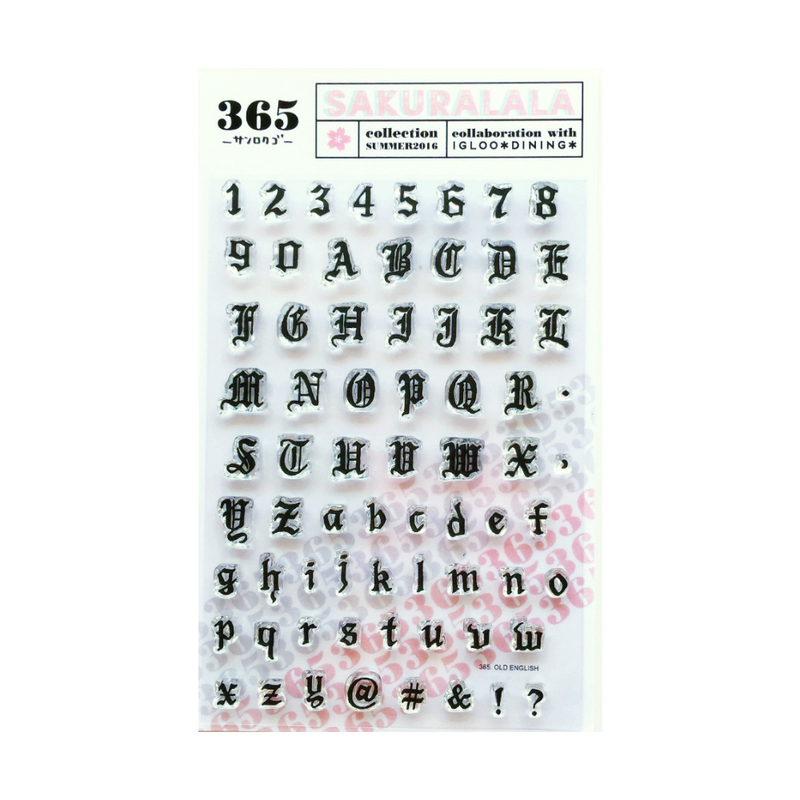 Sakuralala x Igloo*Dining* 365™ Clear Stamps - Old English