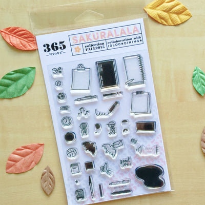 Sakuralala x Igloo*Dining* 365™ Clear Stamps - School