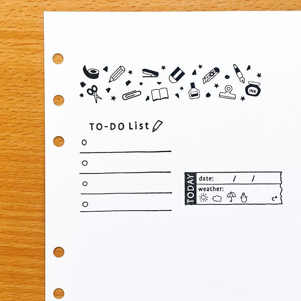 Kodomo No Kao Bullet Journal Stamp - Stationery
