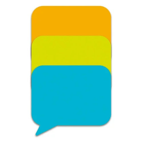 3M Post-it Assorted Colours Sticky Notes - Square Balloon