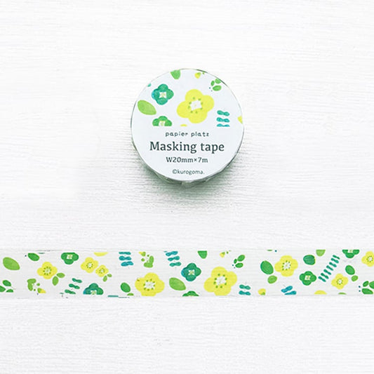 Papier Platz x Kurogoma Masking Tape - Flower and Leaves