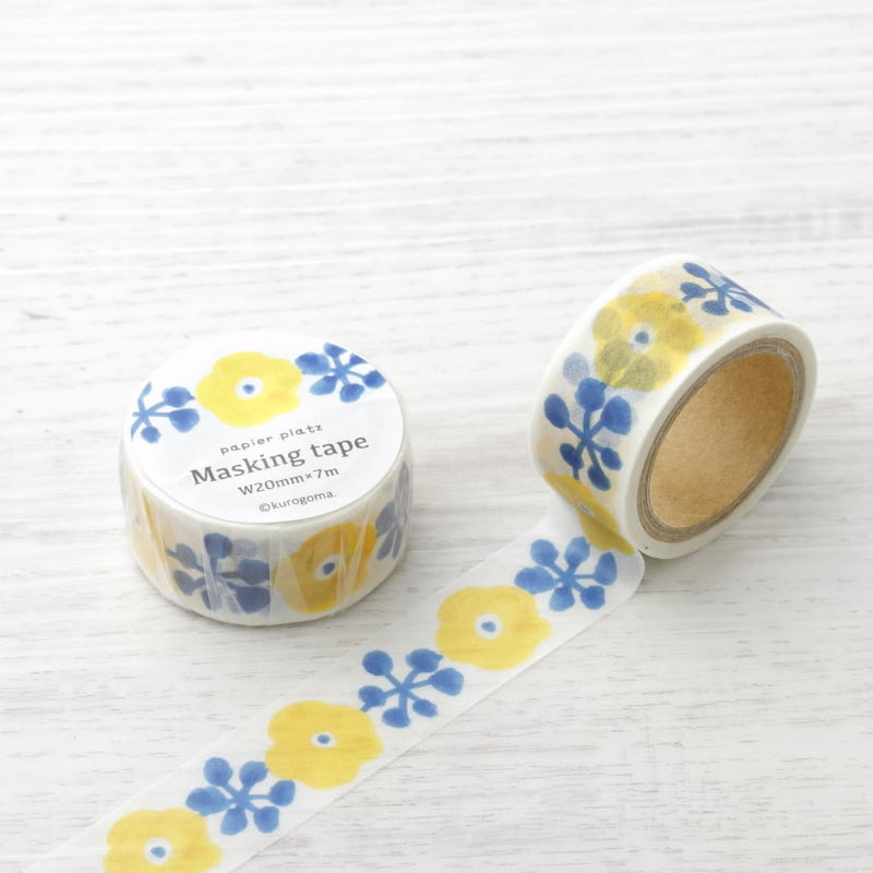 Papier Platz x Kurogoma Masking Tape - Yellow Flower
