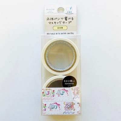 Mark's Masté Writable Perforated Masking Tape with Dates - Girly