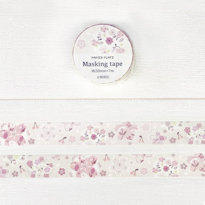 Papier Platz x Umemoegi Masking Tape - Sakura Moyo