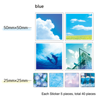 Mind Wave Sheer Photo Sticker Tracing Paper - Blue