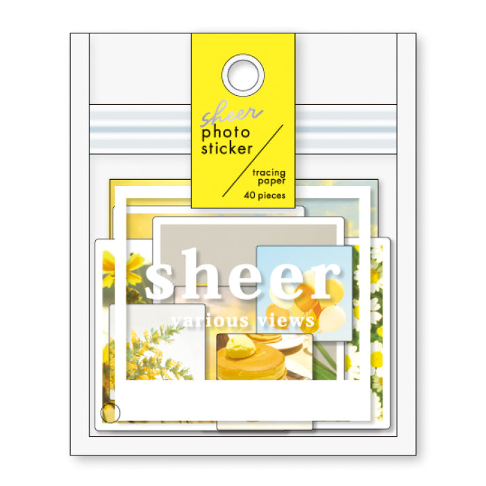 Mind Wave Sheer Photo Sticker Tracing Paper - Yellow