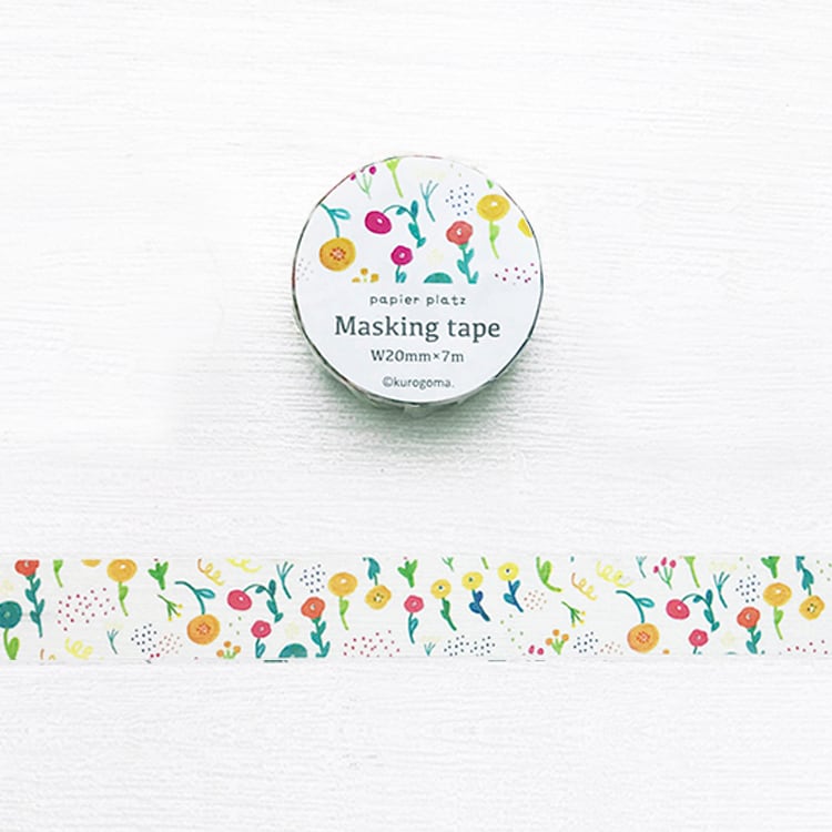Papier Platz x Kurogoma Masking Tape - Flower Field