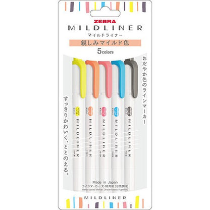 Zebra MILDLINER Double Ended Highlighter Set - Friendly