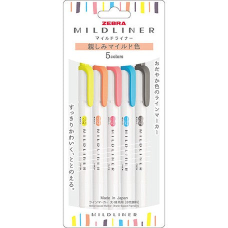 Zebra MILDLINER Double Ended Highlighter Set - Friendly