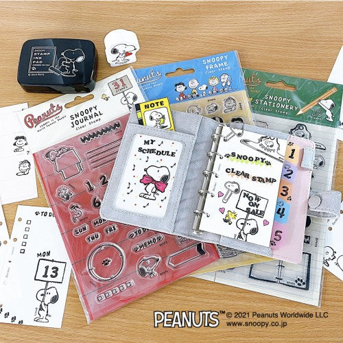 Kodomo No Kao x Snoopy Clear Stamp - Journal