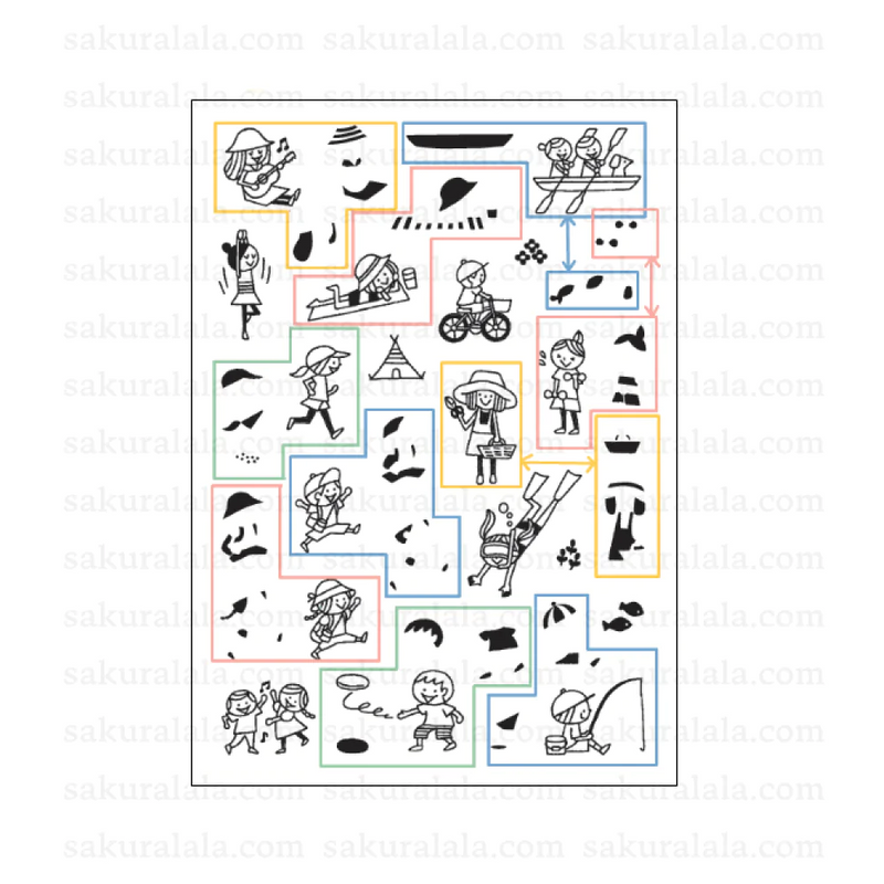 Sakuralala x Igloo*Dining* 365™ Clear Stamps - Activity