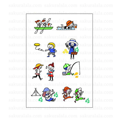 Sakuralala x Igloo*Dining* 365™ Clear Stamps - Activity