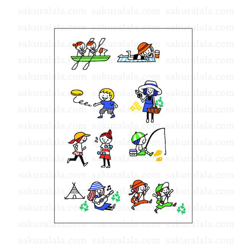 Sakuralala x Igloo*Dining* 365™ Clear Stamps - Activity