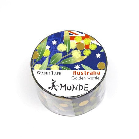 Kamiiso Sansyo Monde Masking Tape - Australia Golden Wattle