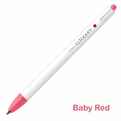 Zebra CLiCKART Retractable Markers - Red and Pink Series