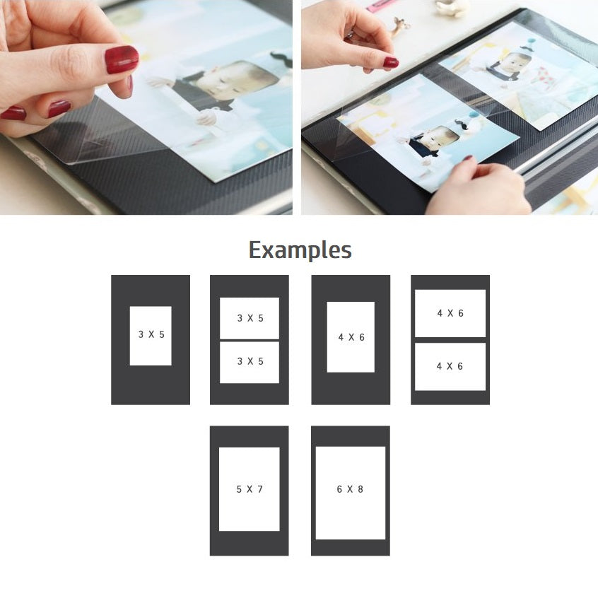 Iconic Pieces of Moment Self-Adhesive Photo Album - Black Pages