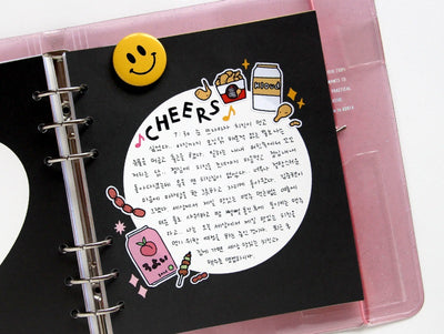 Jam Studio A6 Wide Planner Refill - Black