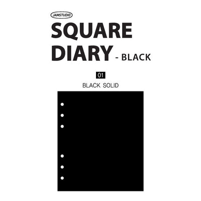 Jam Studio A6 Wide Planner Refill - Black