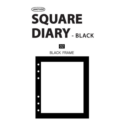Jam Studio A6 Wide Planner Refill - Black