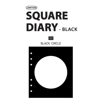 Jam Studio A6 Wide Planner Refill - Black