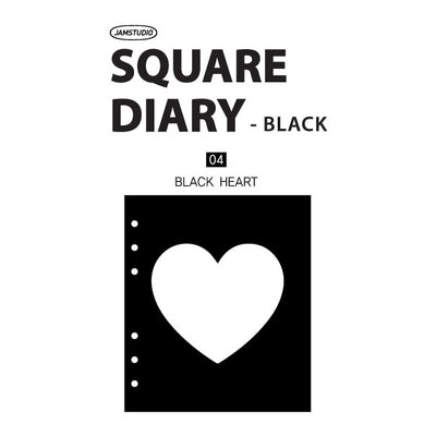 Jam Studio A6 Wide Planner Refill - Black