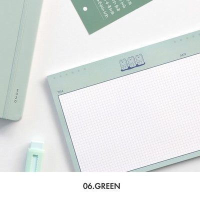 Iconic B5 Buddy Grid Notepad (Horizontal)